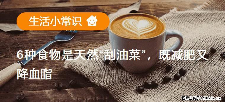【生活小常识】6种食物是天然“刮油菜”，既减肥又降血脂 - 白城生活资讯 - 白城28生活网 bc.28life.net